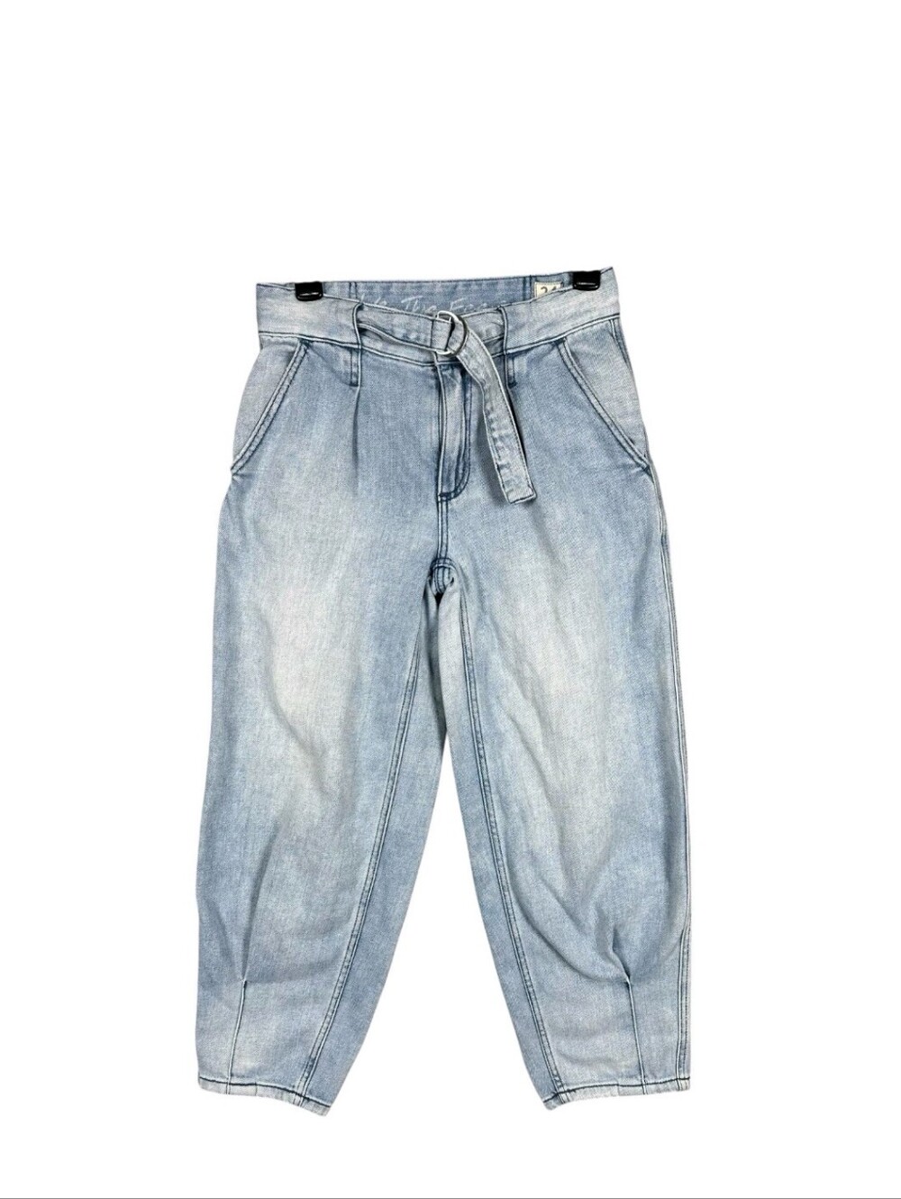 We The Free Belted Crop Barrel Jeans Size 30